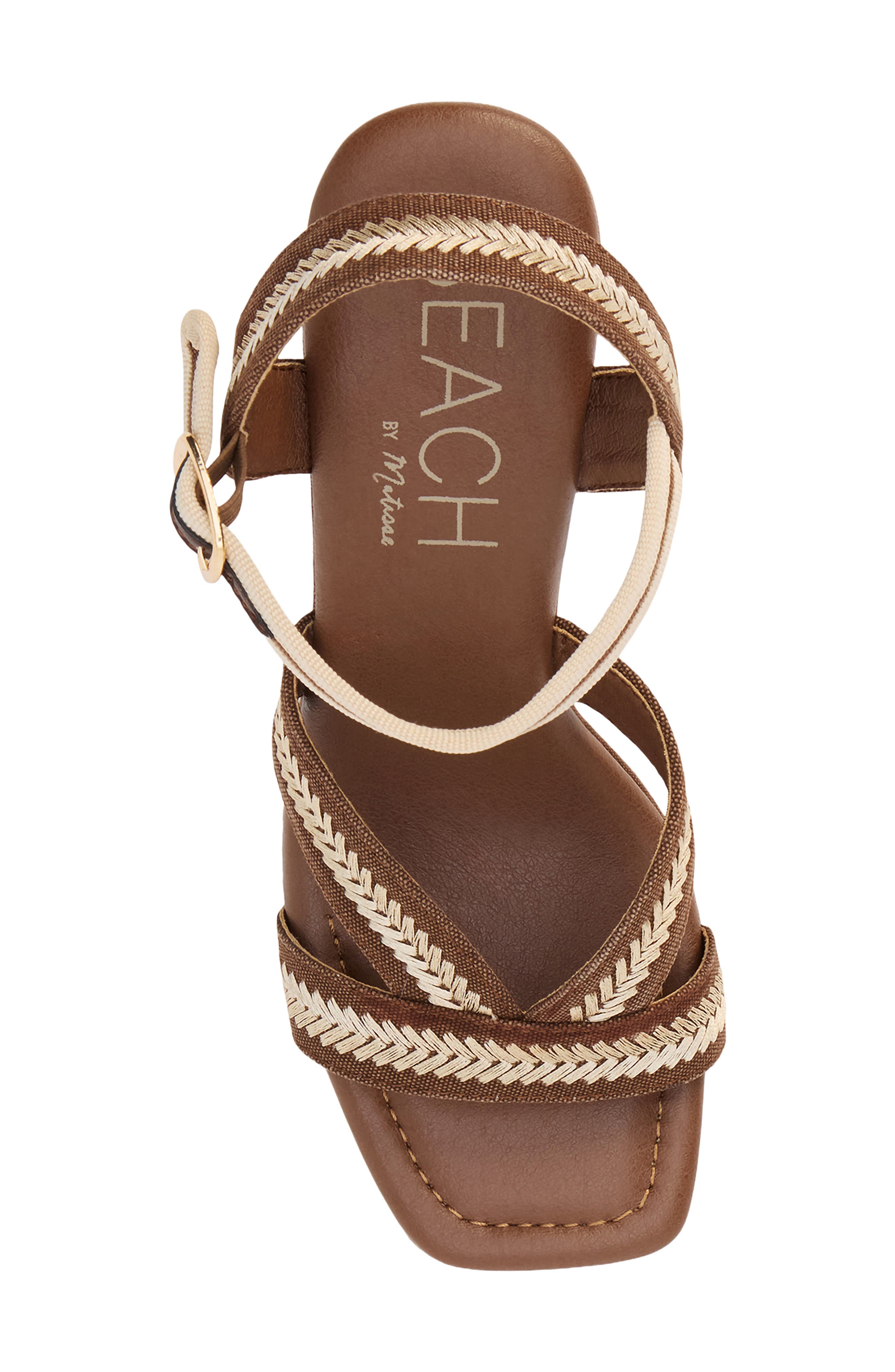 BEACH BY MATISSE Adelaide Ankle Strap Platform Sandal, Alternate, color, Chocolate