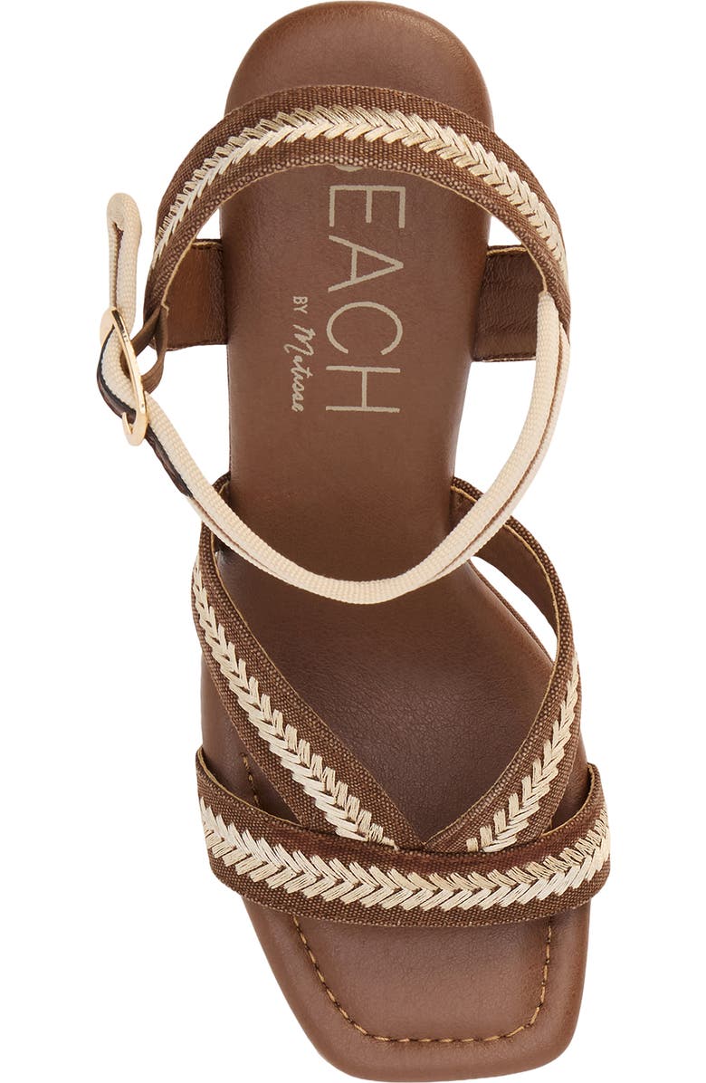 BEACH BY MATISSE Adelaide Ankle Strap Platform Sandal, Alternate, color, Chocolate