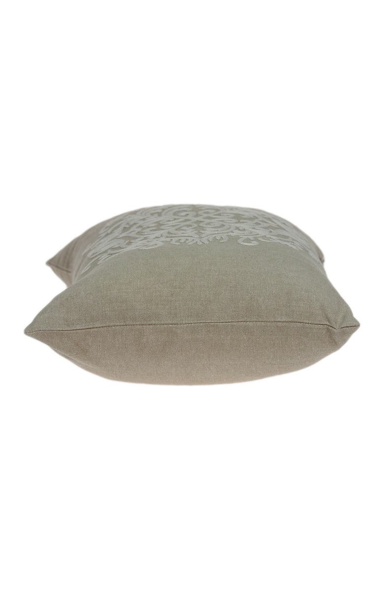 PARKLAND COLLECTION Tara Traditional Pillow - 14" x 20" - Beige, Alternate, color, Beige