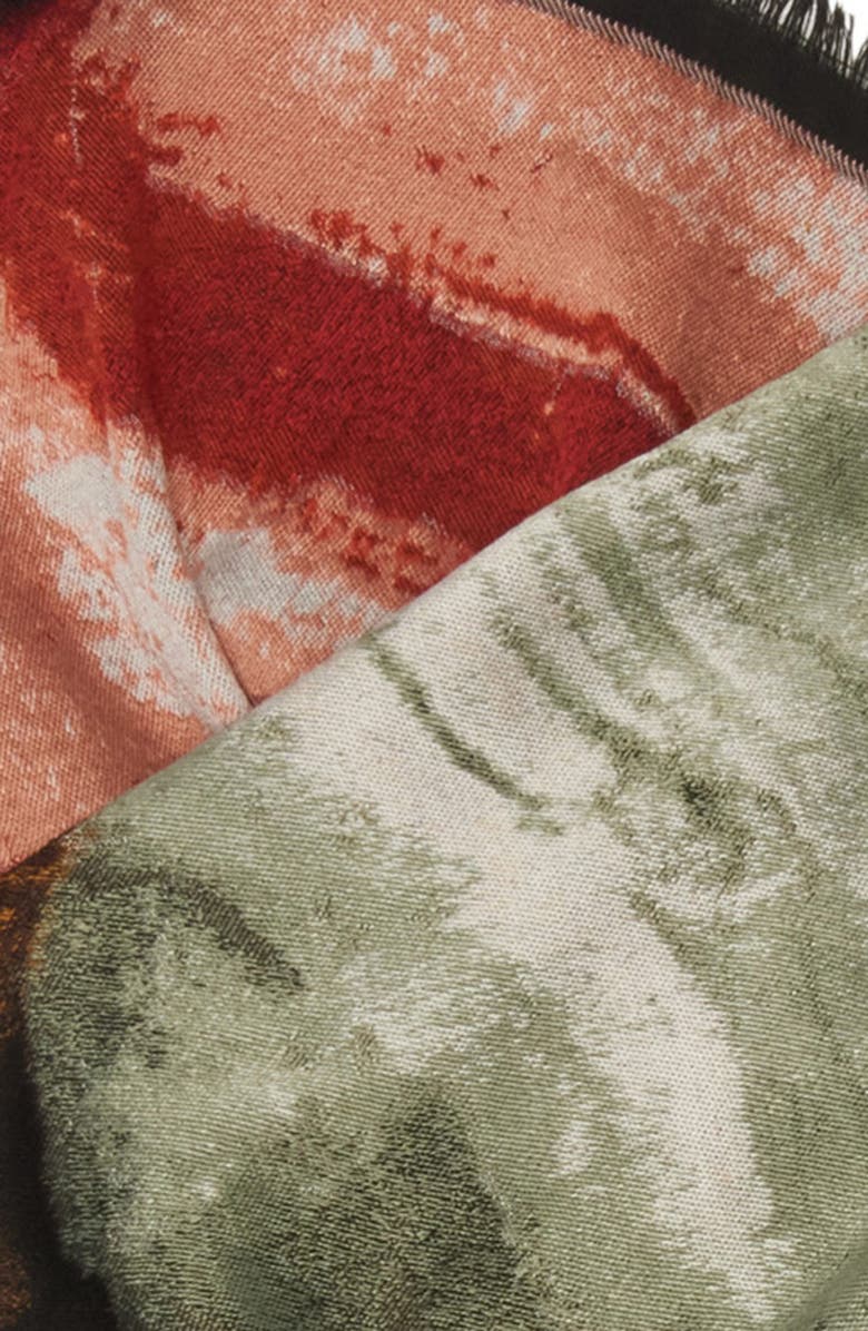 McQueen Painting Fringe Scarf, Alternate, color, 