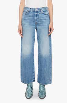 The Dodger Embroidered Flood Wide Leg Jeans