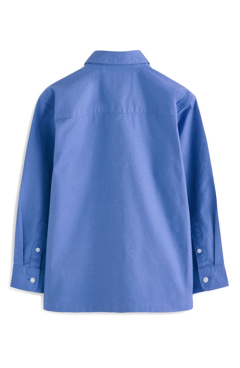 NEXT Kids' Cotton Oxford Button-Up Shirt, Alternate, color, Blue