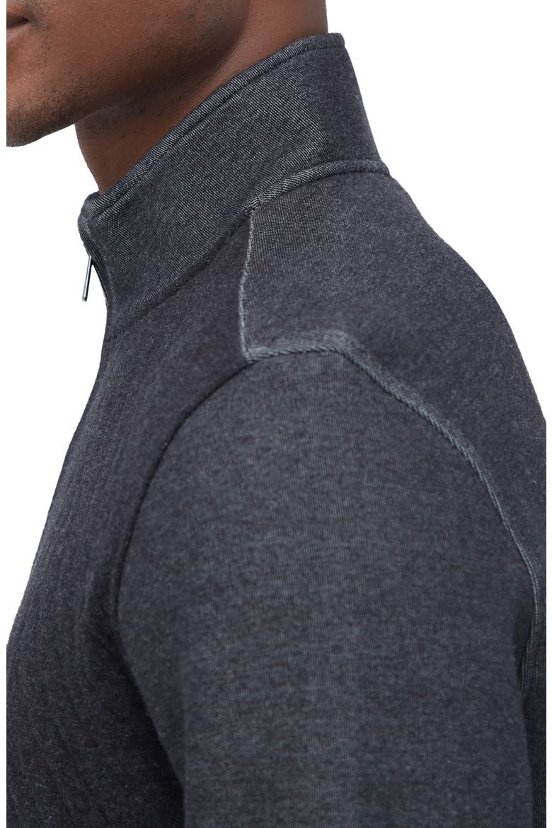 Quarter Zip Pullover, Alternate, color, BLACK