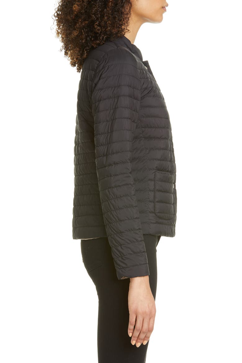 Reversible Water Repellent Down Puffer Jacket, Alternate, color, BLACK/ TAUPE