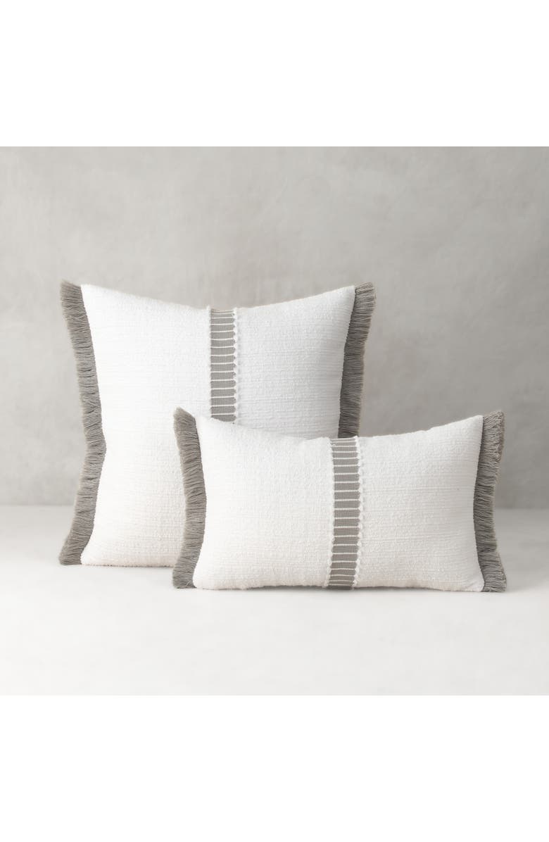 Elaine Smith Deluxe Boucle Textured Indoor & Outdoor Woven Accent Pillow, Alternate, color, Cloud
