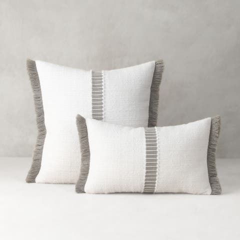 Deluxe Boucle Textured Indoor & Outdoor Woven Accent Pillow