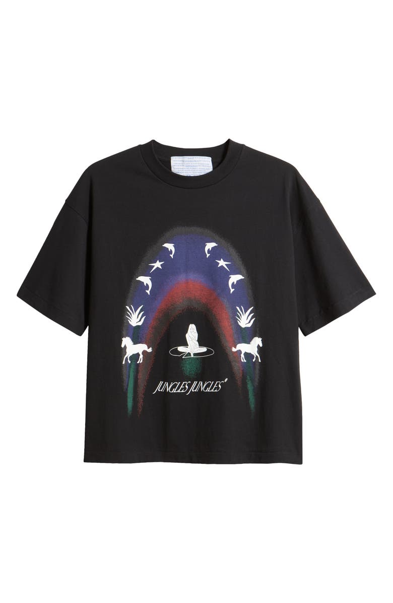 JUNGLES Oversize Life is Magick Graphic T-Shirt, Alternate, color, 