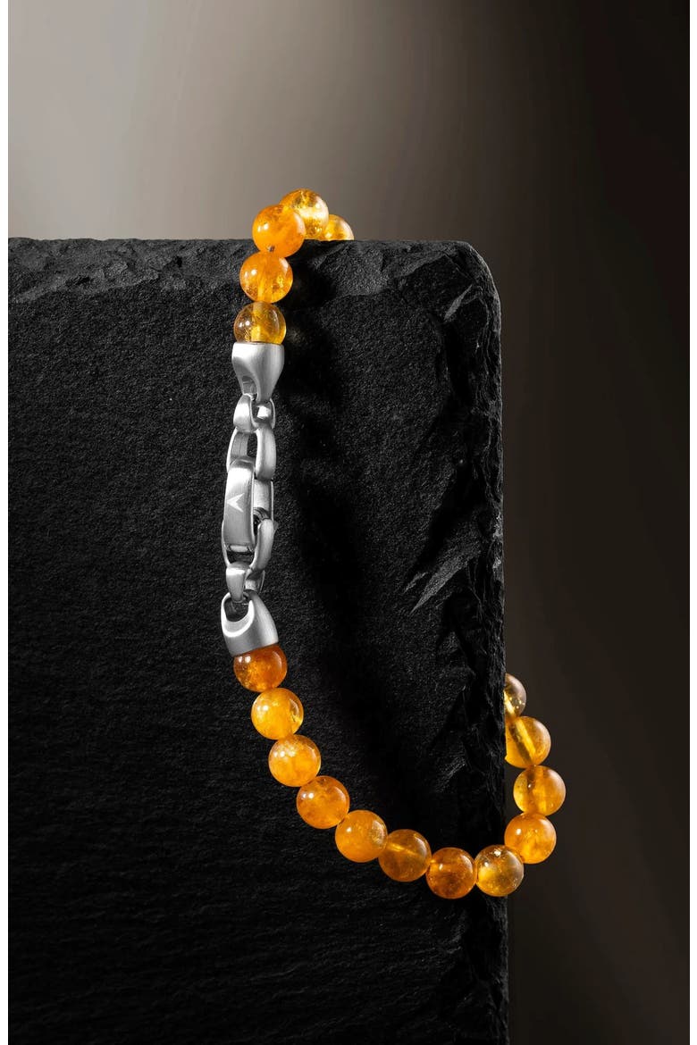 Spiritual Bead Birthstone Bracelet, Alternate, color, NOVEMBER / CITRINE
