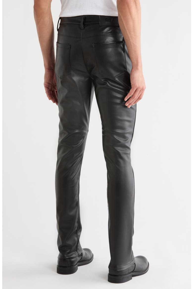 Bryant Faux Leather Skinny Pants, Alternate, color, BLACK MERCILESS FAUX