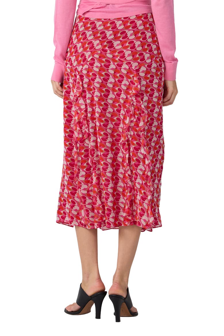 Heavenly Geo Print Midi Skirt, Alternate, color, POP LINK MINI BLONDIE PINK