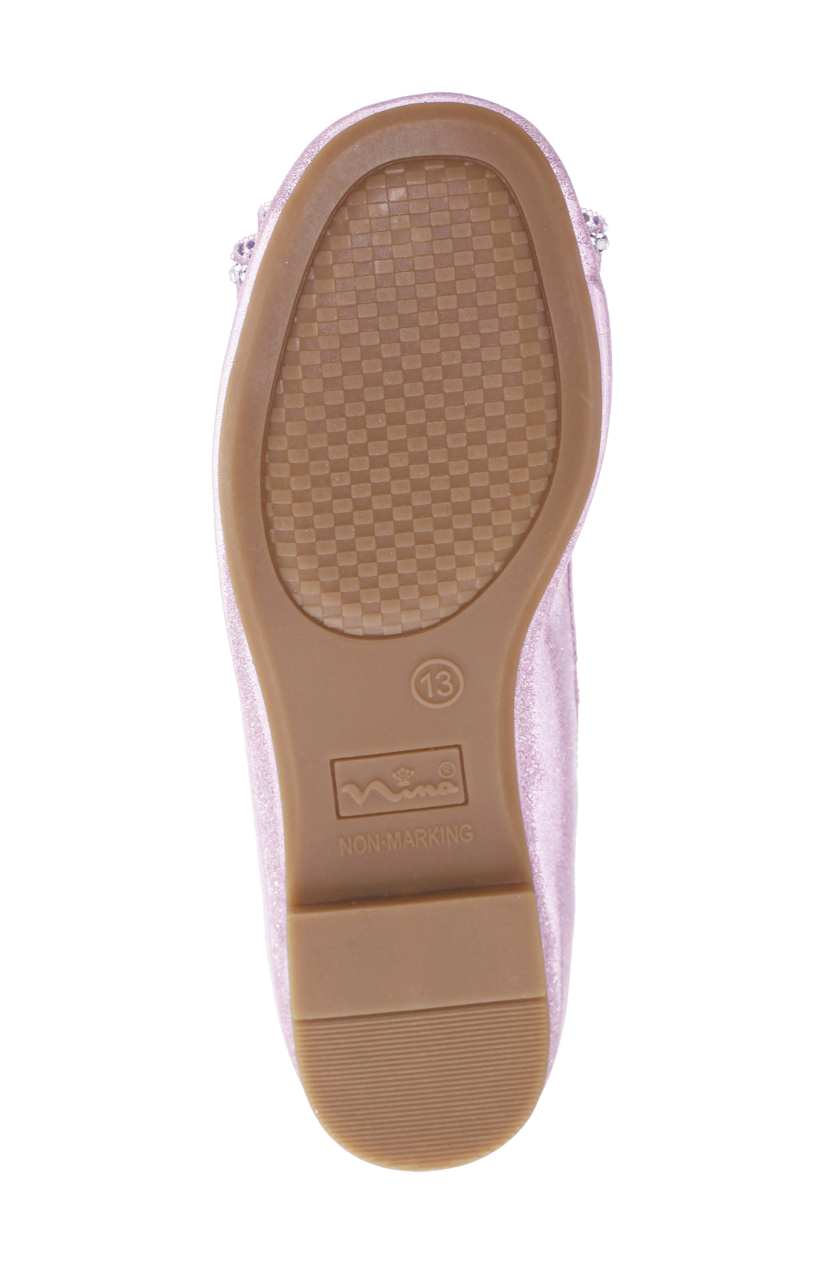 Nina Kids' Sidnee Mary Jane Flat, Alternate, color, Pink Shimmer