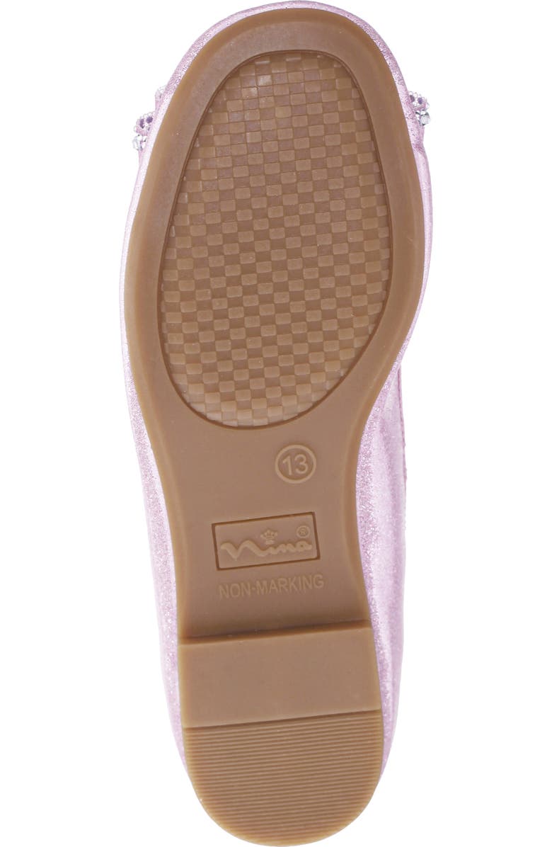 Nina Kids' Sidnee Mary Jane Flat, Alternate, color, Pink Shimmer