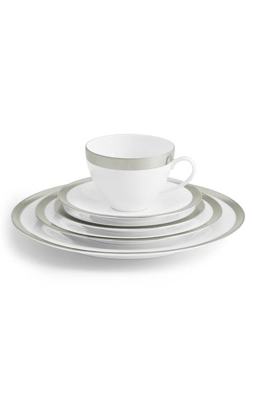Michael Aram Silversmith 5-piece Porcelain Place Setting In White