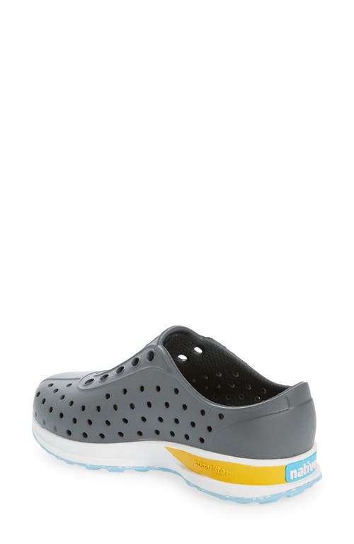 Native Shoes Kids' Robbie Sugarlite Slip-on Sneaker In Dblgry/shlwht/spcyheel