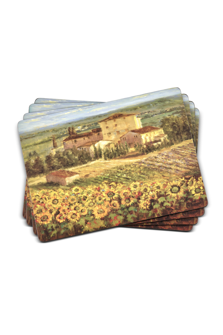 Tuscany Set of 4 Cork Back Placemats, Main, color, Multi