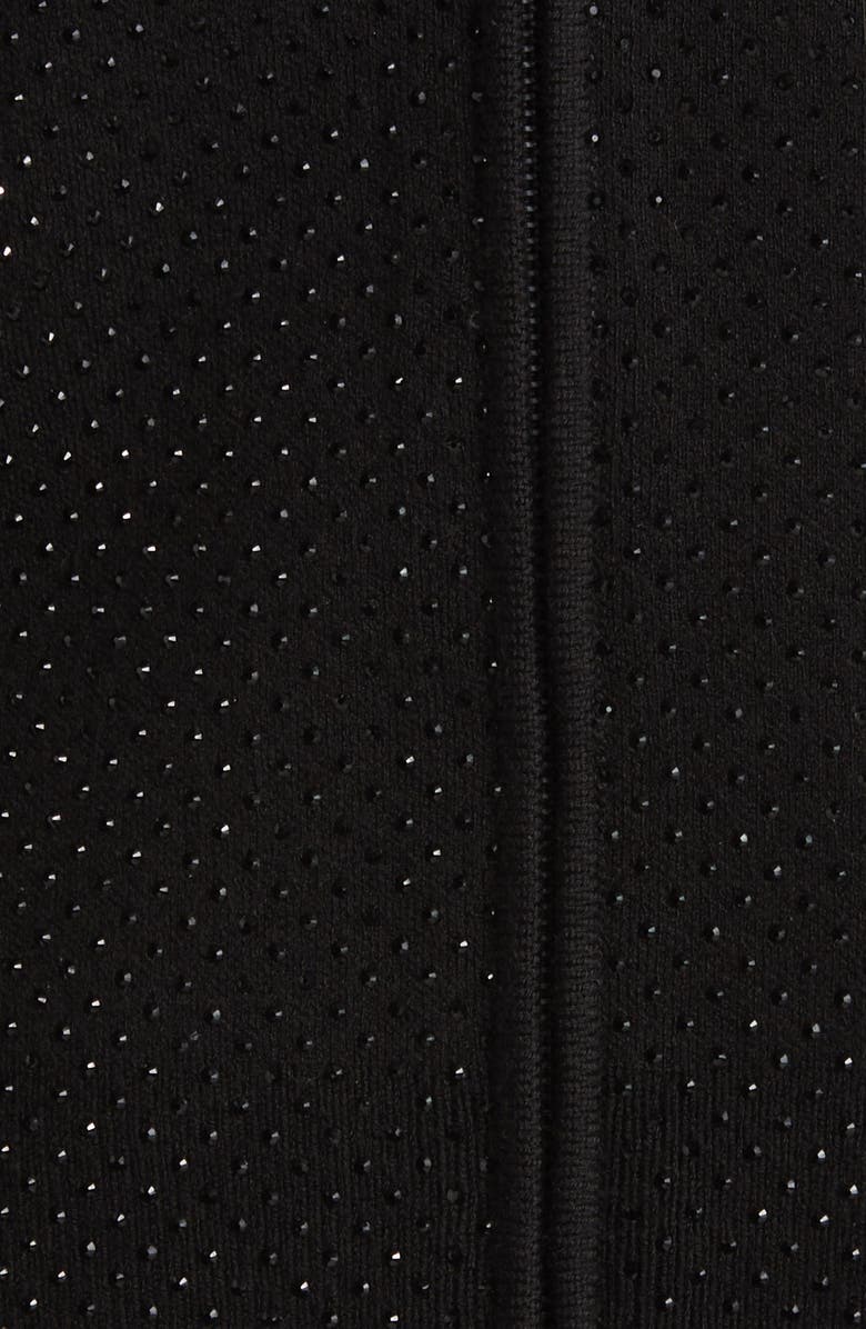 KOBI HALPERIN Beaded Mesh Hoodie Sweater, Alternate, color, 