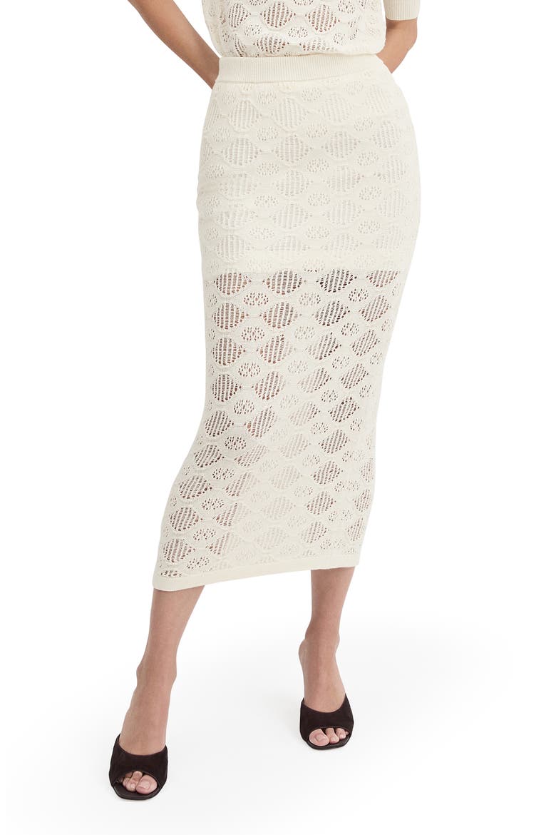 The Courtside Pattern Maxi Sweater Skirt, Main, color, IVORY