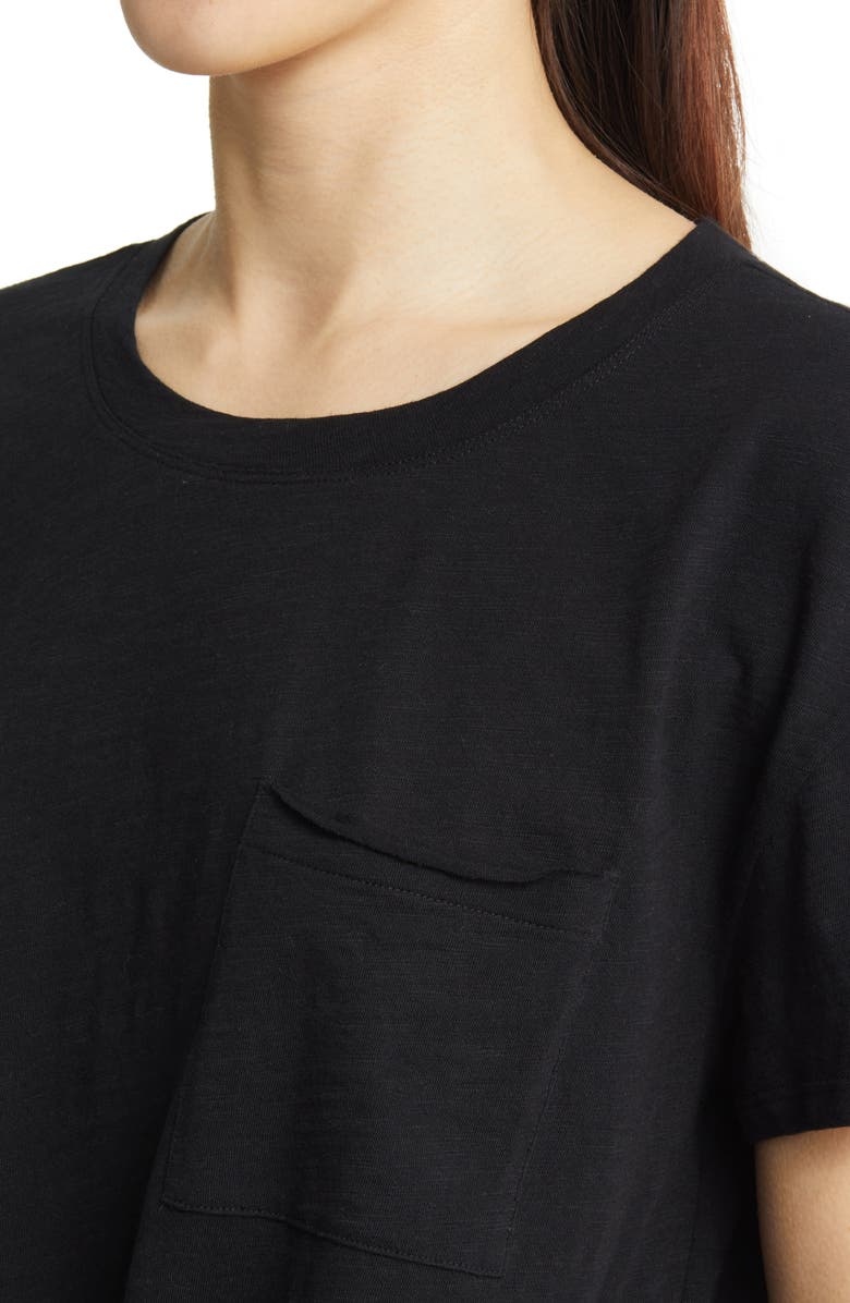 Caslon<sup>®</sup> Crewneck Tie Front T-Shirt, Alternate, color,