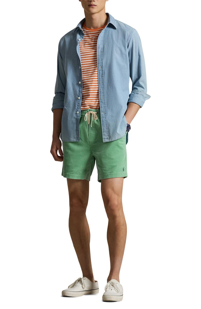 Polo Ralph Lauren Prepster Corduroy Shorts, Alternate, color, Celadon