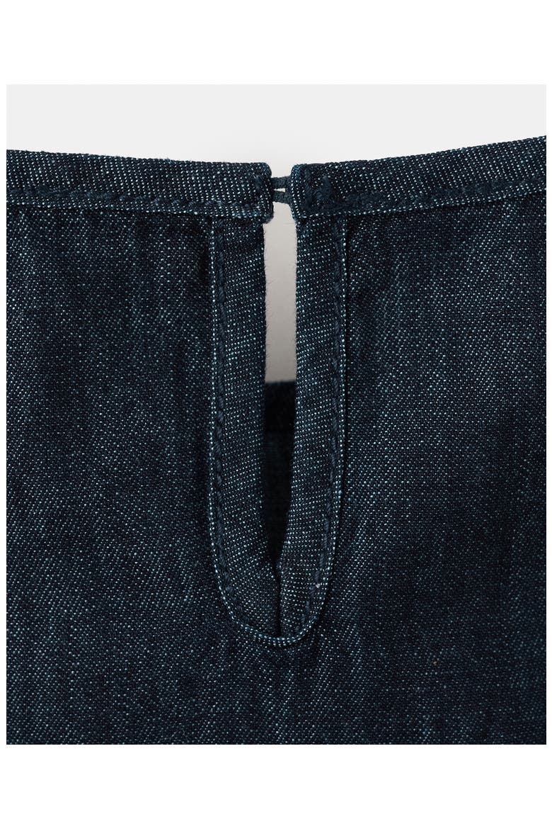 Sleeveless Denim Top, Alternate, color, BLUE