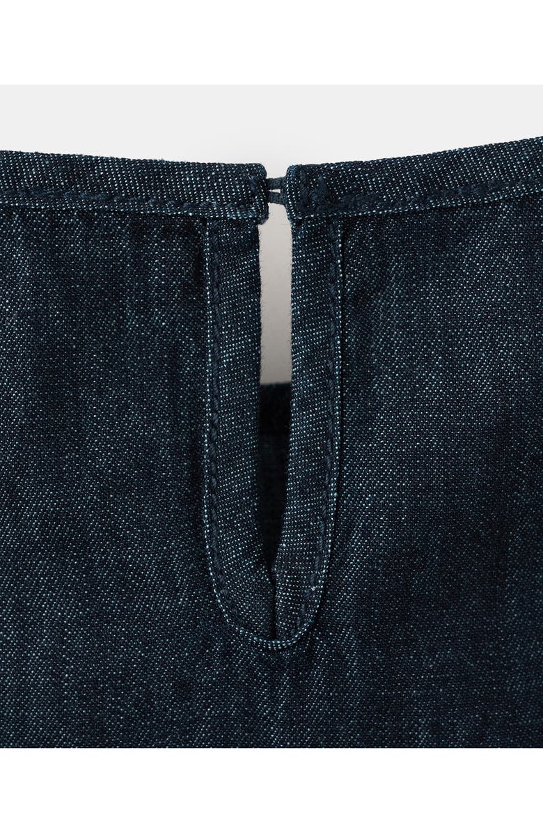MANGO Sleeveless Denim Top, Alternate, color, Blue