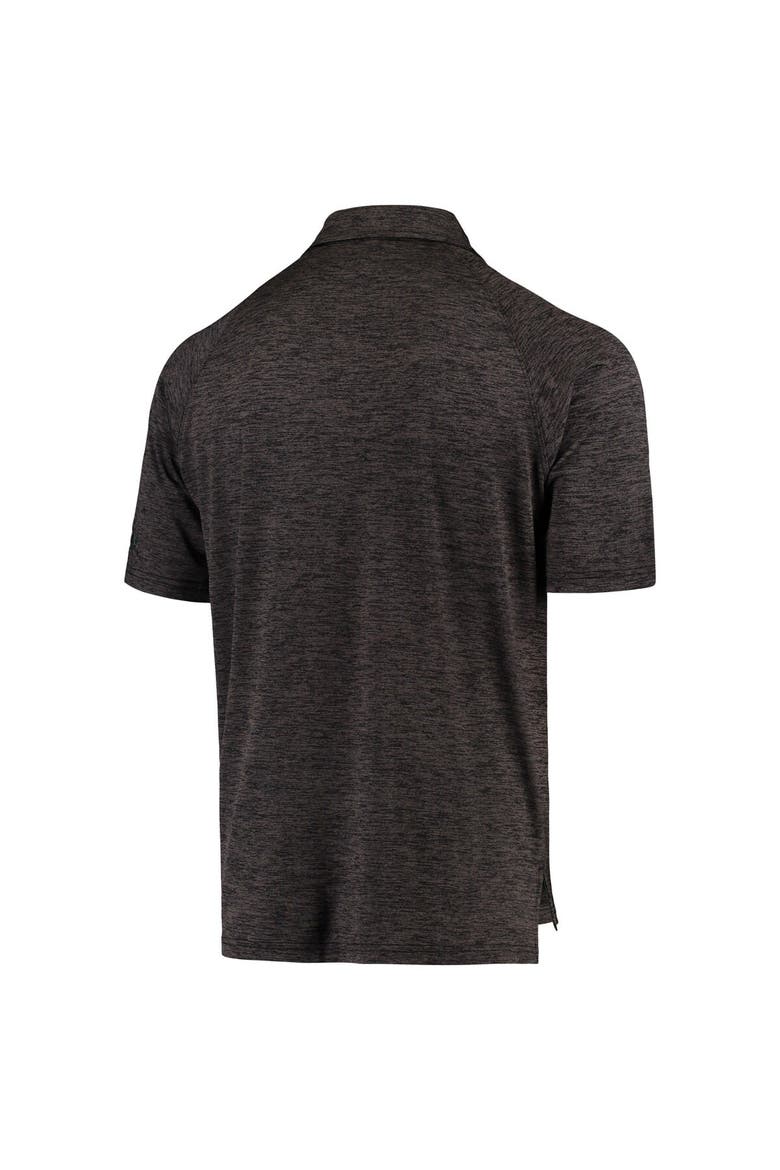 Men's Colosseum Heathered Black Colorado State Rams Logo Down Swing Polo, Alternate, color, Heather Black