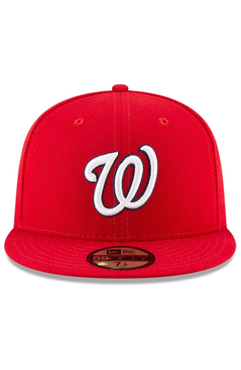 New Era Men's New Era Red Washington Nationals 2024 Jackie Robinson Day 59FIFTY Fitted Hat, Alternate, color, 
