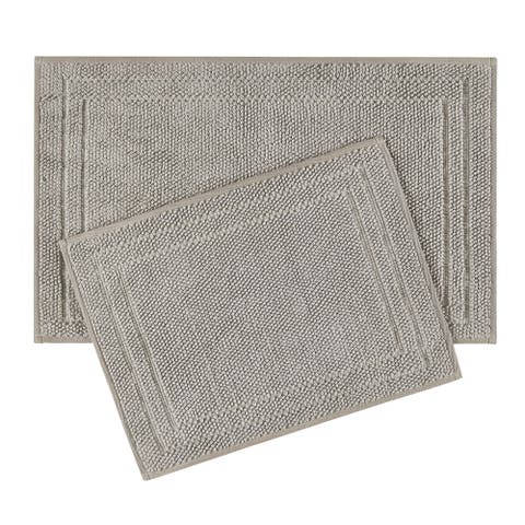 Luxe Looped Cotton 2-Piece Bath Mat Set