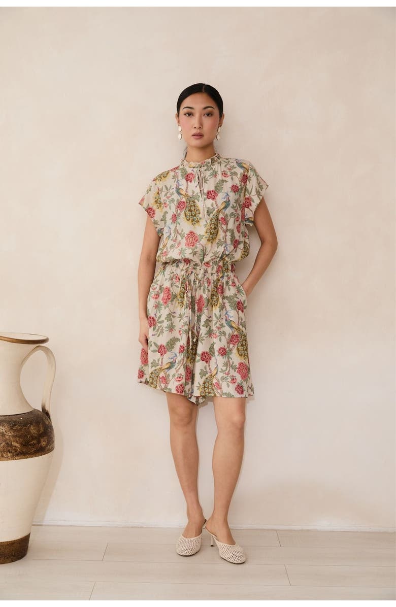 RAISHMA Samara Cream Playsuit, Main, color, Cream