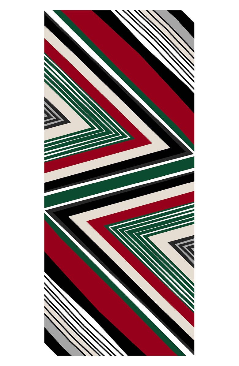 Nicoletta Rosi Reversible Stripe Modal Fringe Scarf, Alternate, color,