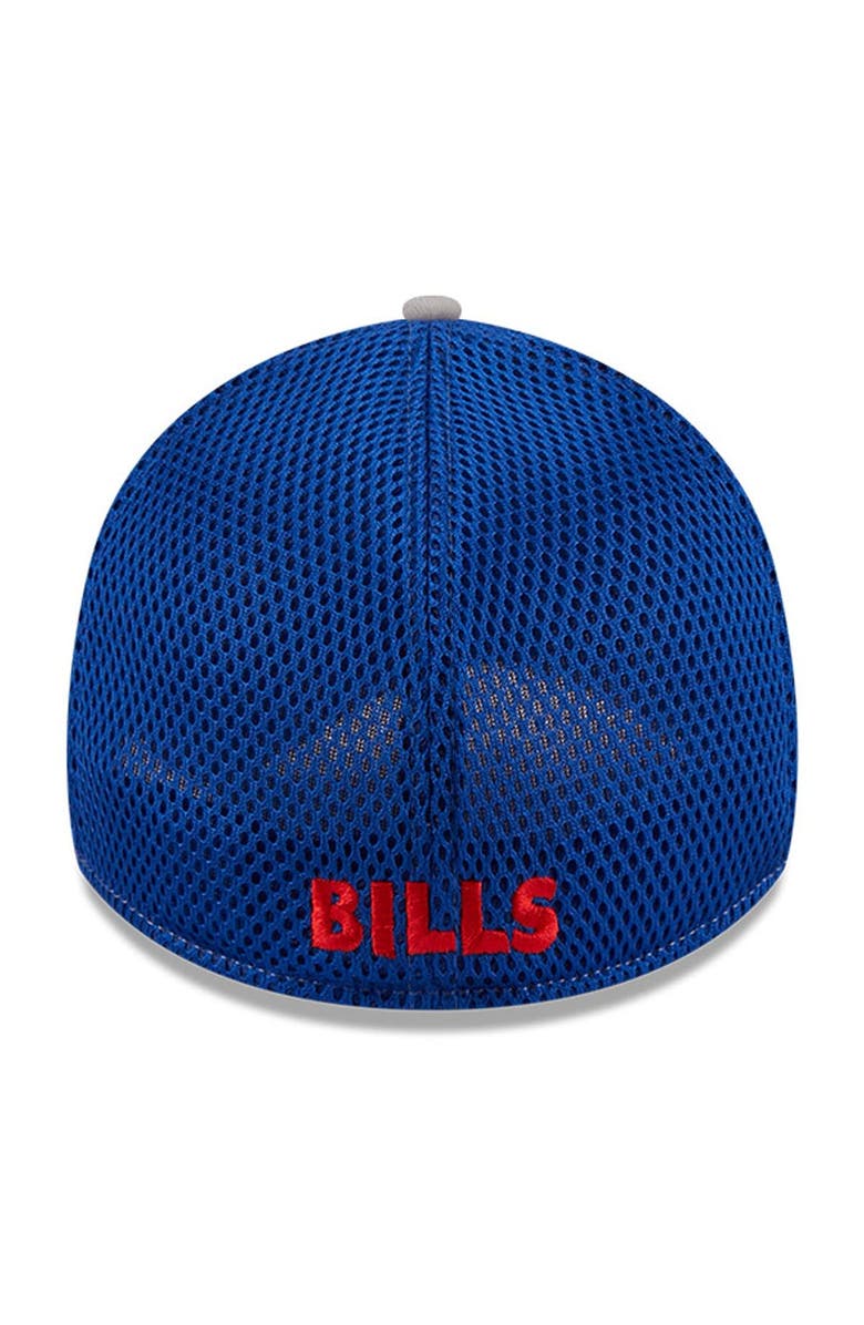 New Era Men's New Era Gray Buffalo Bills Throwback Pipe 39THIRTY Flex Hat, Alternate, color,