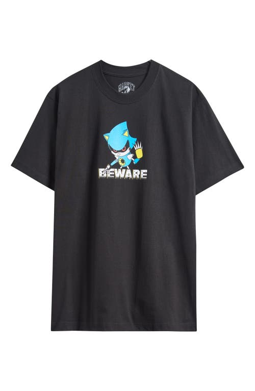 Market X Sonic Metal Sonic Cotton Graphic T-shirt In Black