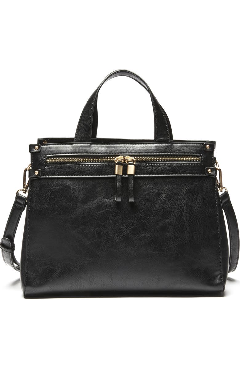 Sole Society Zypa Faux Leather Satchel, Main, color,