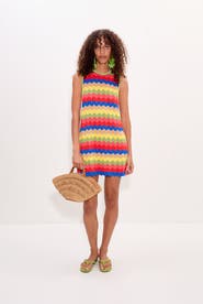 SIMONMILLER Moji Knit Crochet Mini Dress