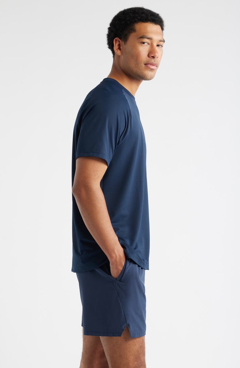 Recess Pickleball x Zella Relaxed Piqué T-Shirt, Alternate, color, Navy Eclipse