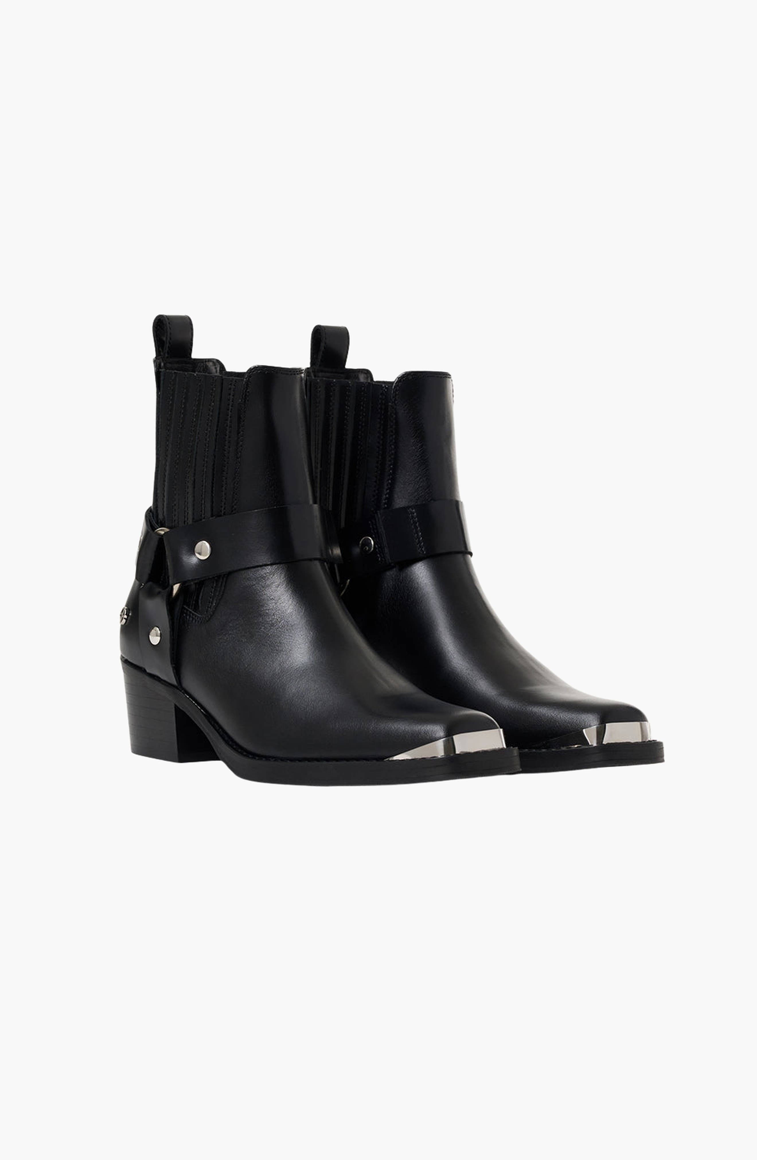 Mid Biker Boots, Alternate, color, Black