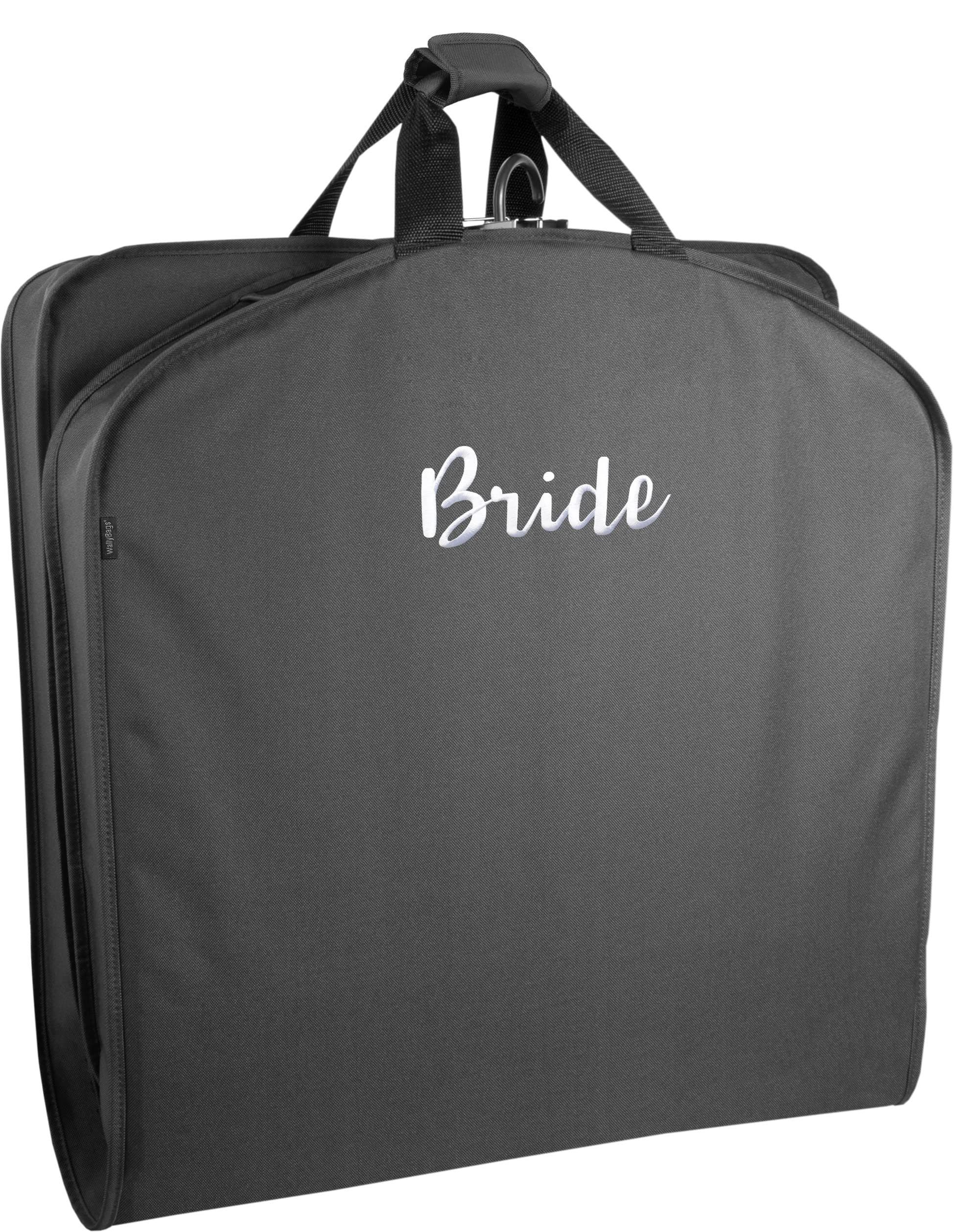Wallybags Bride & Groom 2-Piece Deluxe Travel Garment Bag Set, Alternate, color, Black