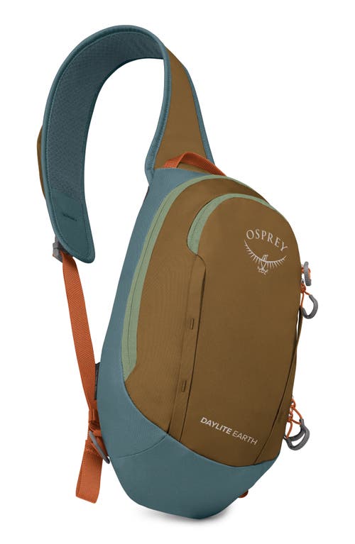 Shop Osprey Daylite Earth 5-liter Slingpack In Histosol Brown/cascade Blue