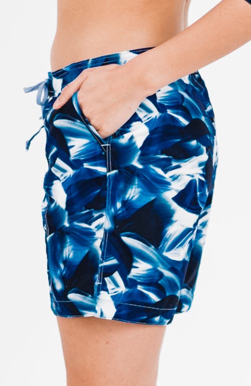 Calypsa 7" Board Shorts In Blue