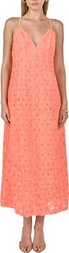 Endless Rose Textured Floral Midi Dress