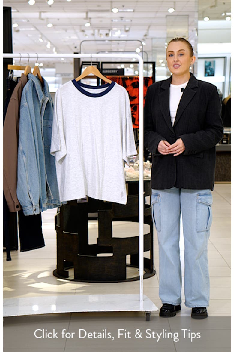 Tackle Heather Oversize Cotton T-Shirt video