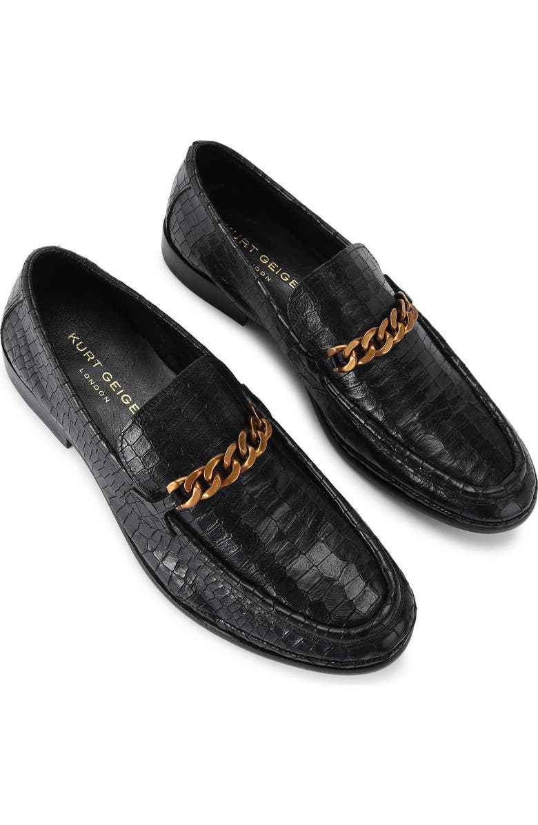 Kurt Geiger London Luca Croc Embossed Loafer, Alternate, color,