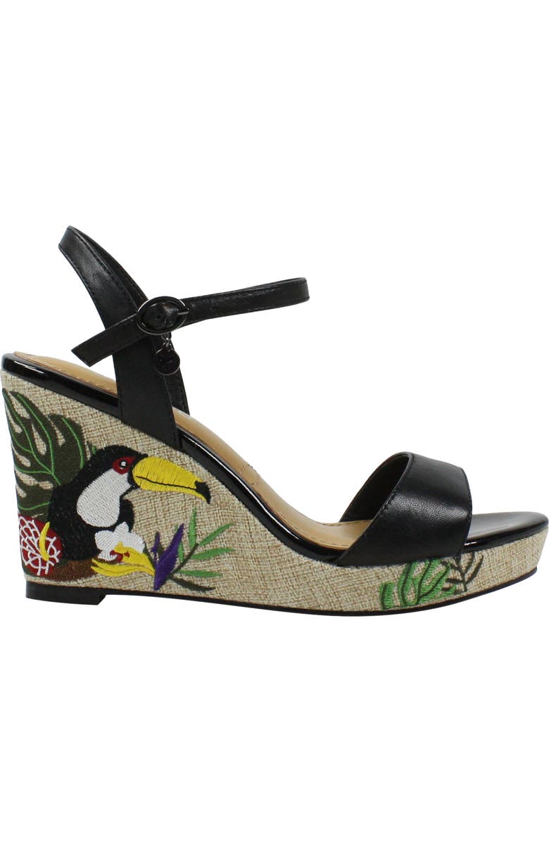 J. Reneé Triella Strappy Wedge Platform Sandal, Alternate, color,