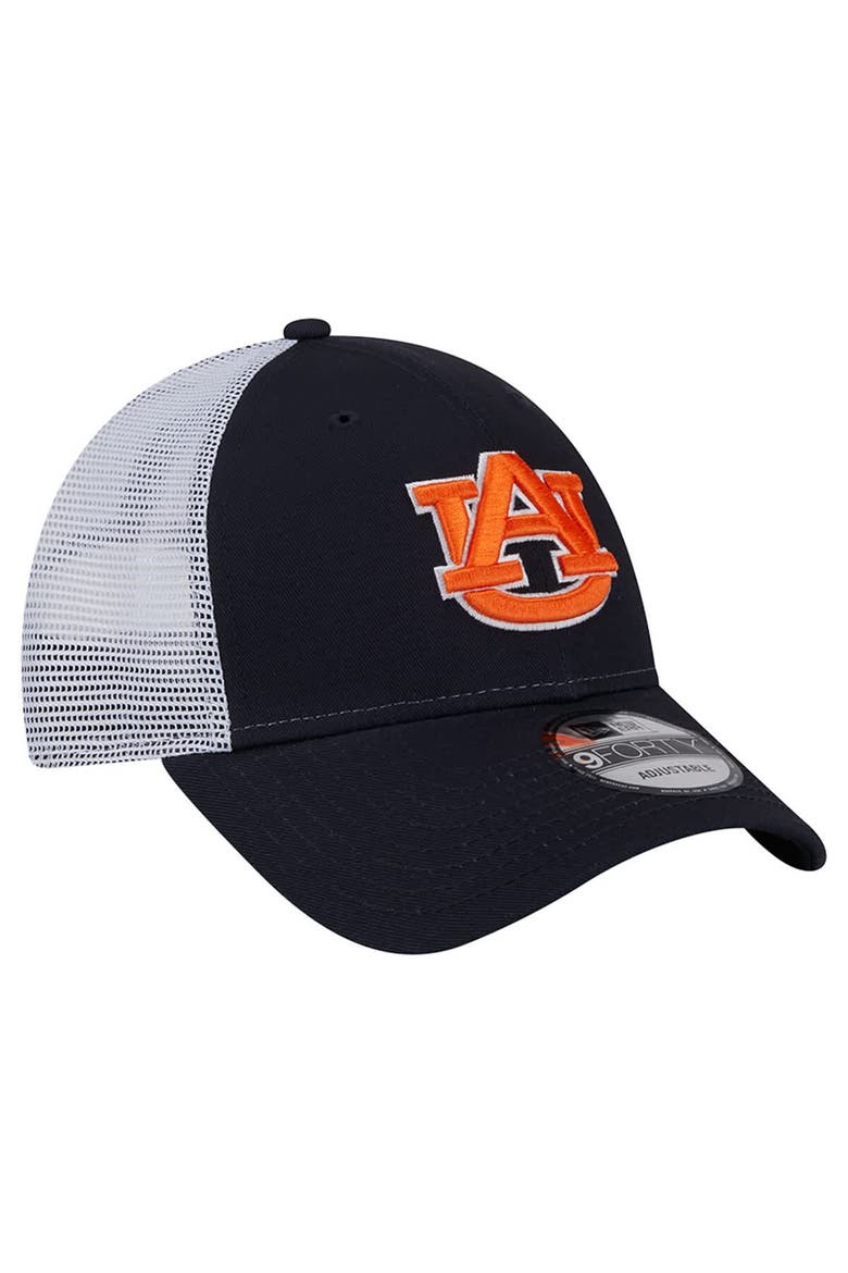 Men's New Era Navy Auburn Tigers Trucker 9FORTY Adjustable Hat, Alternate, color, Navy