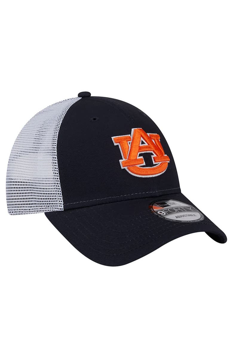 New Era Men's New Era Navy Auburn Tigers Trucker 9FORTY Adjustable Hat, Alternate, color, Navy
