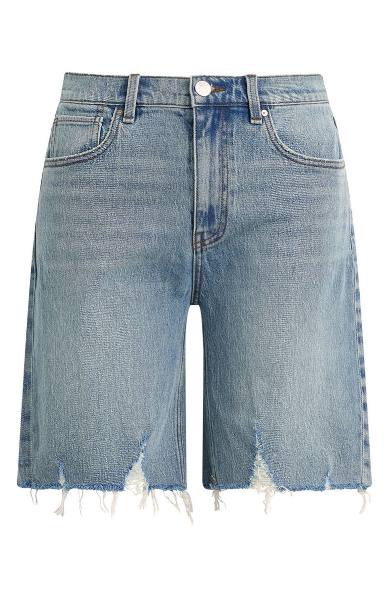 Hudson Jeans London Low-Rise Long Shorts, Alternate, color, Blue Eyes