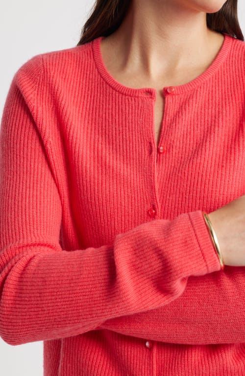 Caslonr Caslon(r) Wool & Cashmere Cardigan In Pink