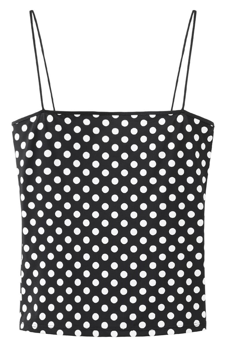 MANGO Polka Dot Crop Top, Main, color,