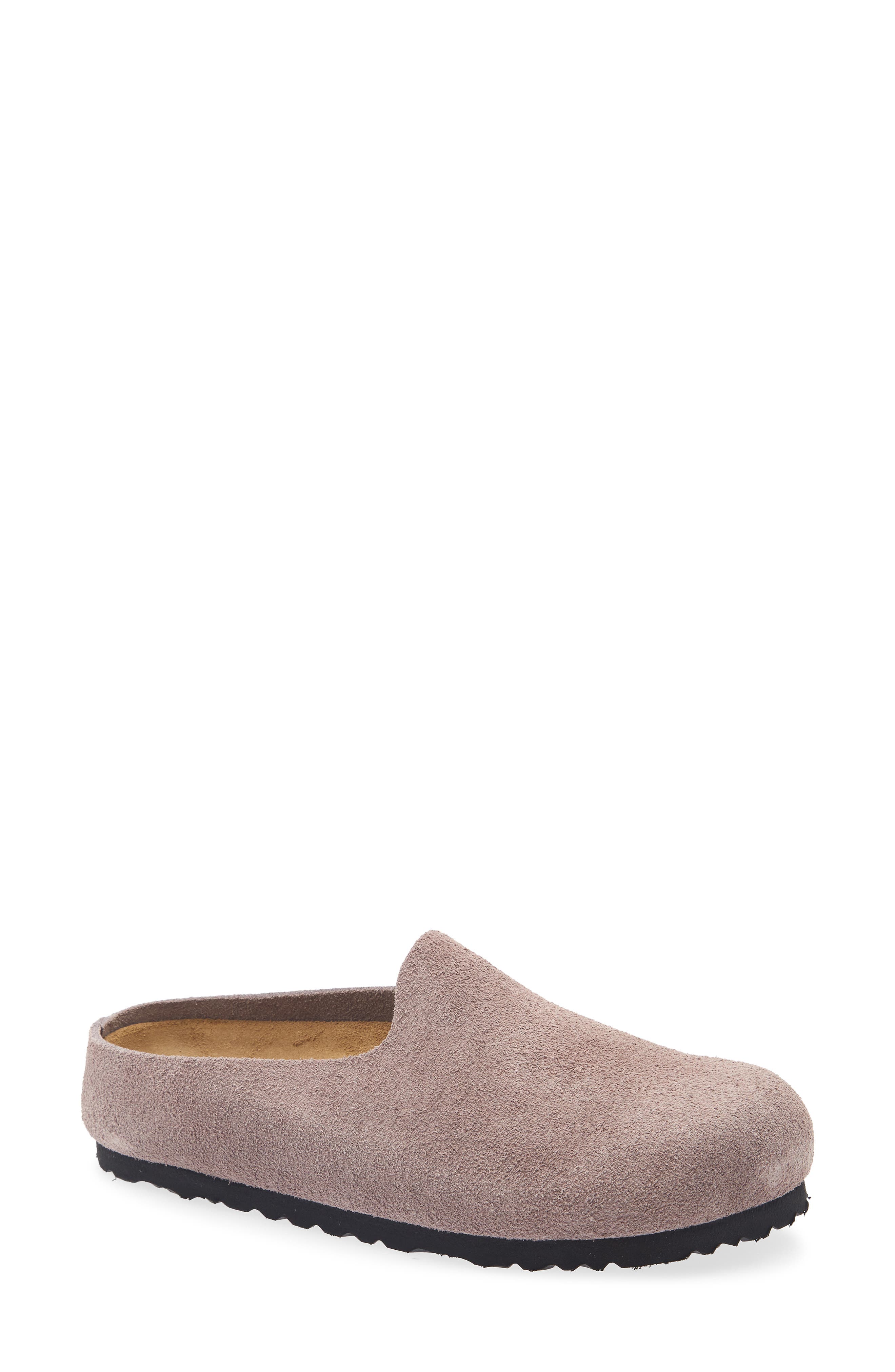 Amsterdam Wrapped Leather Clog, Main, color, FADED PURPLE