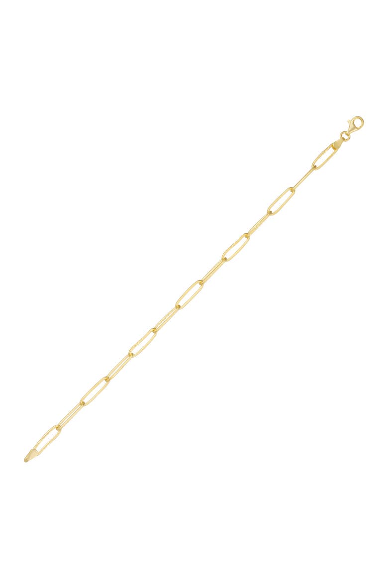 Sterling Silver Rectangular Large Chain Bracelet, Main, color, Gold